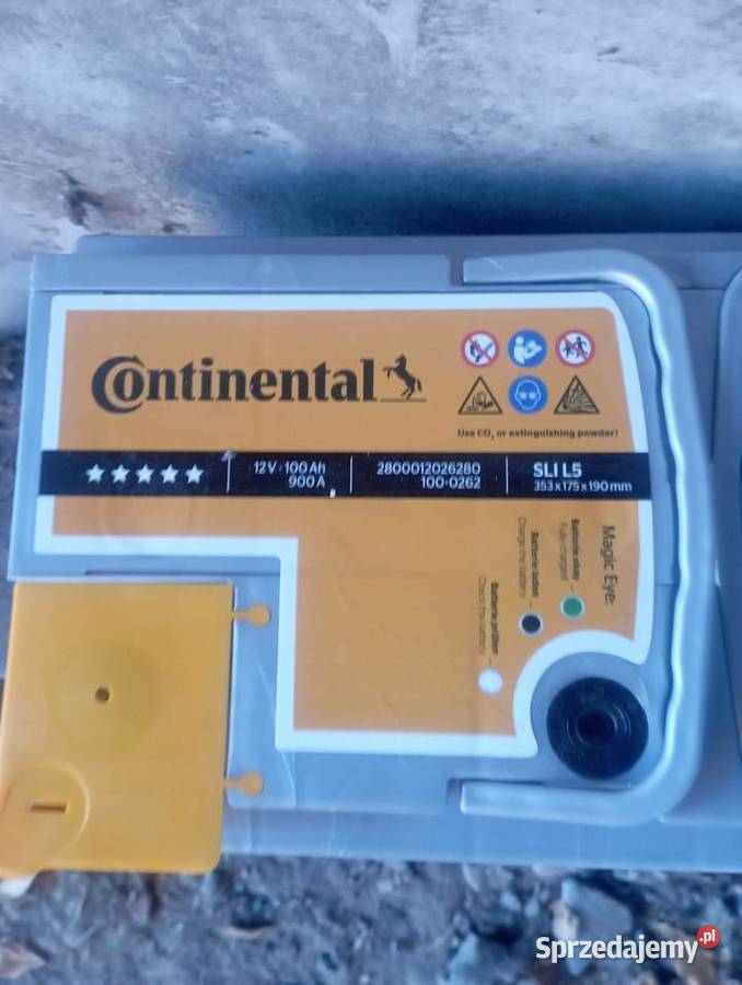 CONTINENTAL STARTER L5 900A 100Ah 12V BATERIA Lublin