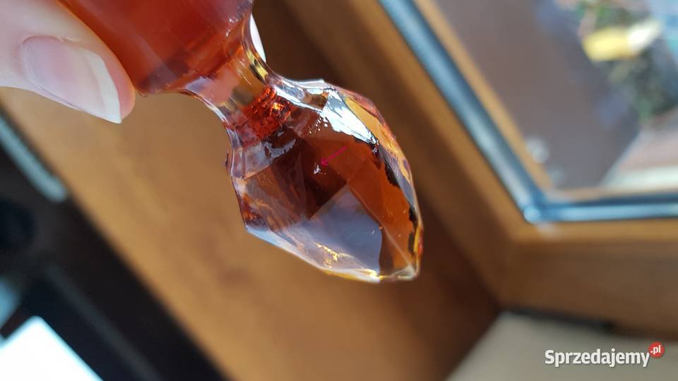 Stara szklana karafka kolorowe szkło Dąbrowa Górnicza