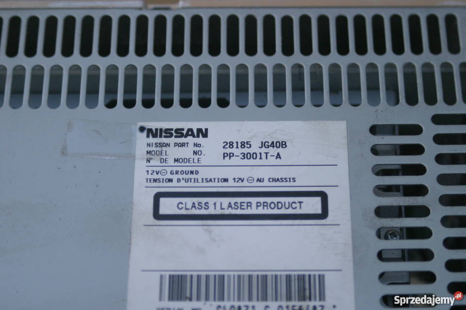NISSAN XTRAIL RADIO 28185JG40B STAN TECHNICZNY lubuskie