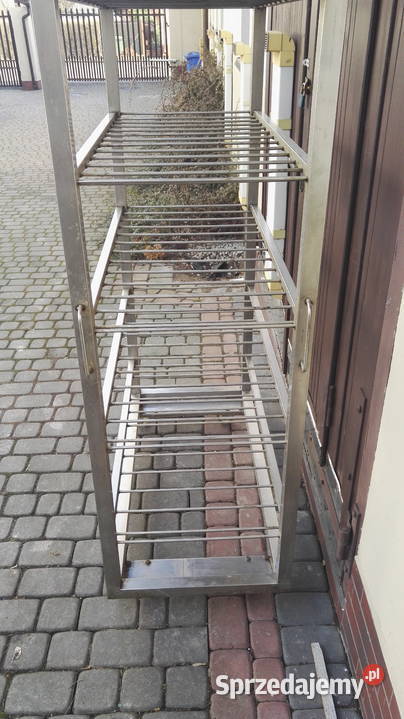 Regał metalowy z kwasówki na kółkach skrętnych Łódź