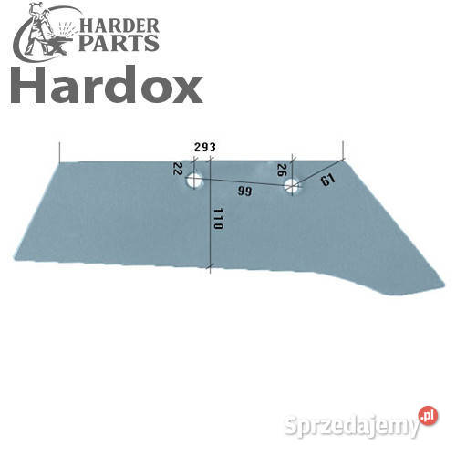 Lemiesz 300ha HARDOX SSP160MBP części do pługa Suwałki