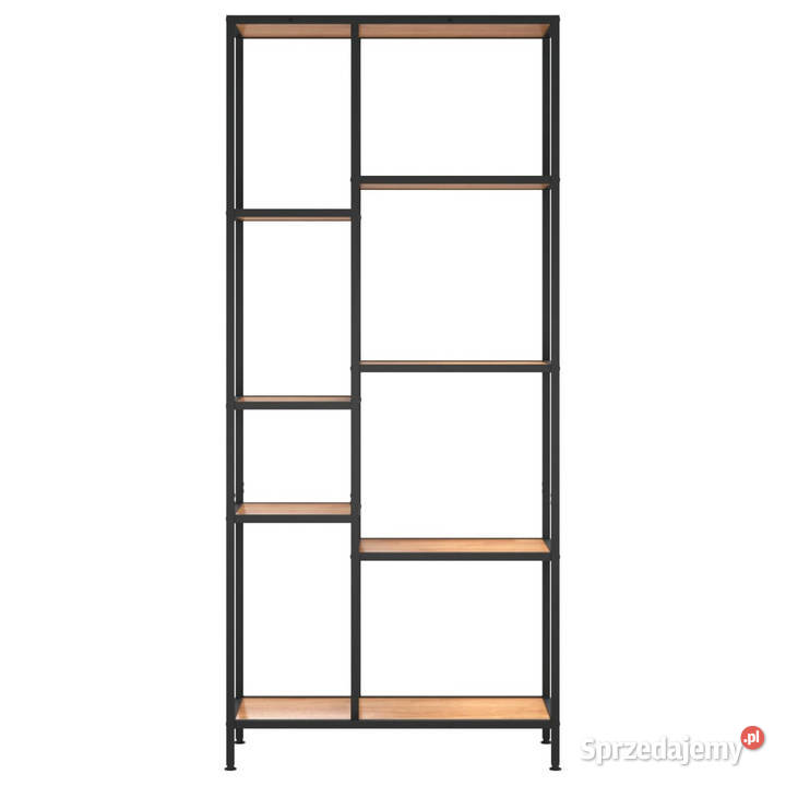 Regał na książki 80x30x180 stal i materiał Warszawa