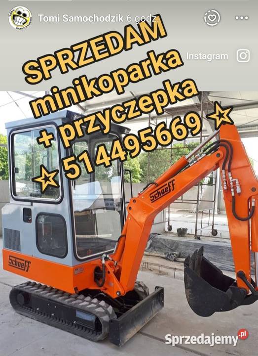 SPRZEDAM minikoparka przyczepka nie lubelskie Włodawa sprzedam