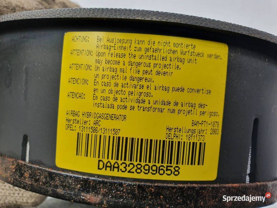PODUSZKA AIRBAG OPEL CORSA C 13111506 sprzedam