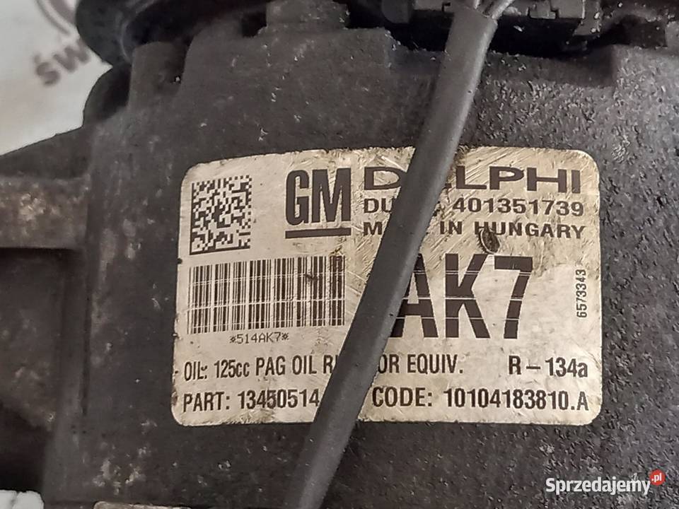 INSIGNIA ASTRA ZAFIRA 20 CDTI A20DTH sprężarka