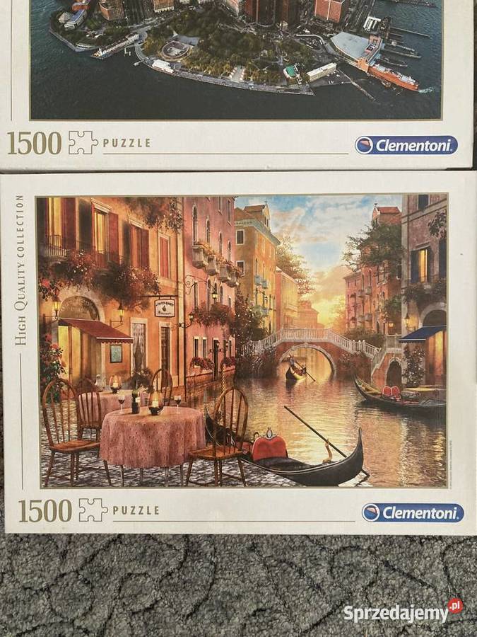 Zestaw 3 puzzle 1500sztuk clementoni Zabrze