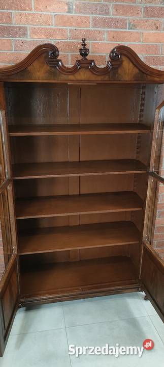 Piękna biblioteka witryna Ludwik Filip antyk Łagów