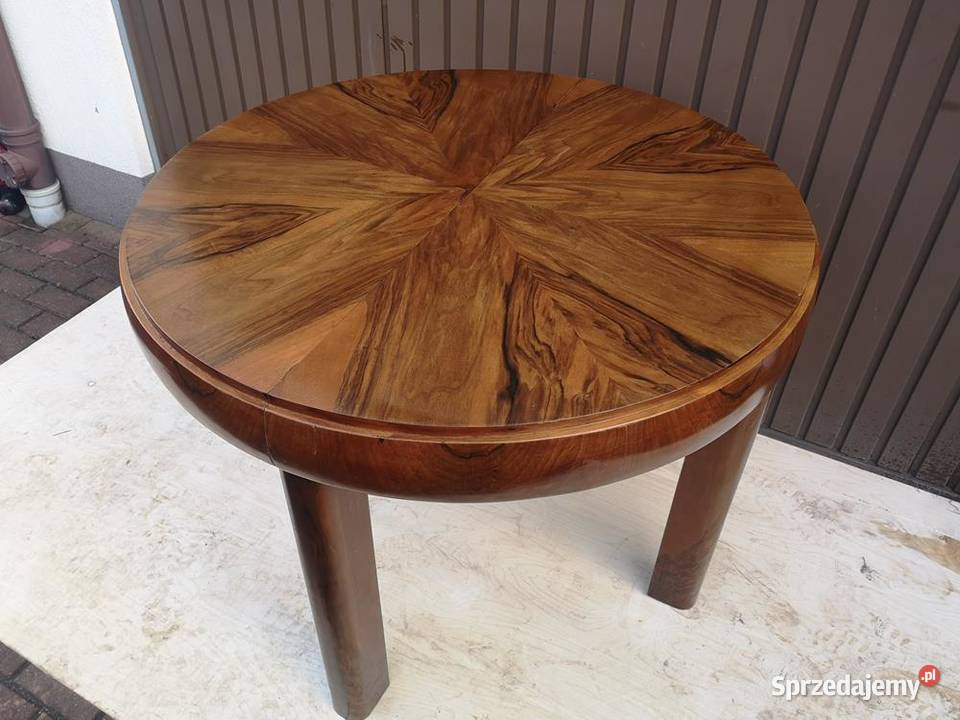 Stół ArtDeco Beczka Orzech Unikat Antyk Stary Swarzędz sprzedam