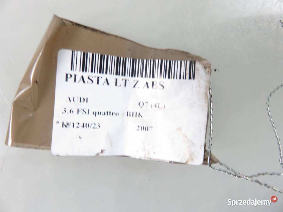 PIASTA TYLNA LEWA AUDI Q7 36 FSI Piasty i łożyska kół