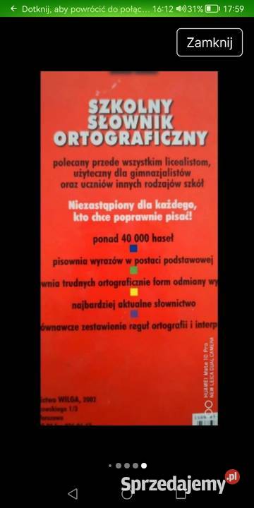 Słownik ortograficzny Moszczenica