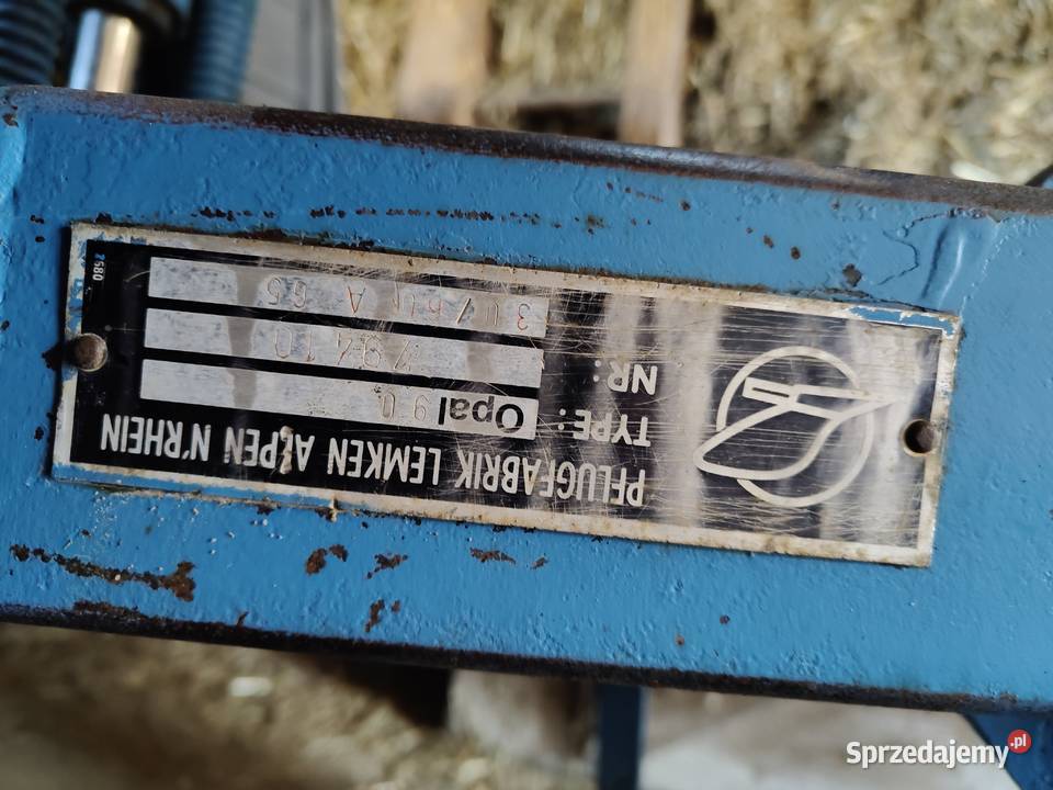 Lemken Opal 90 pług obrotowy 3 skibowy Połomia