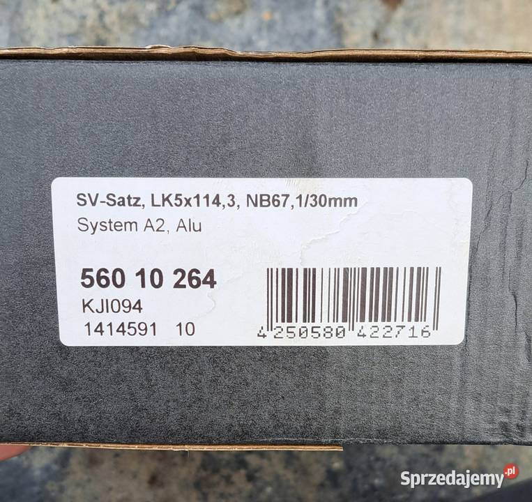 Dystanse 2x15mm 5x1143 Kia Mazda Pyrzyce