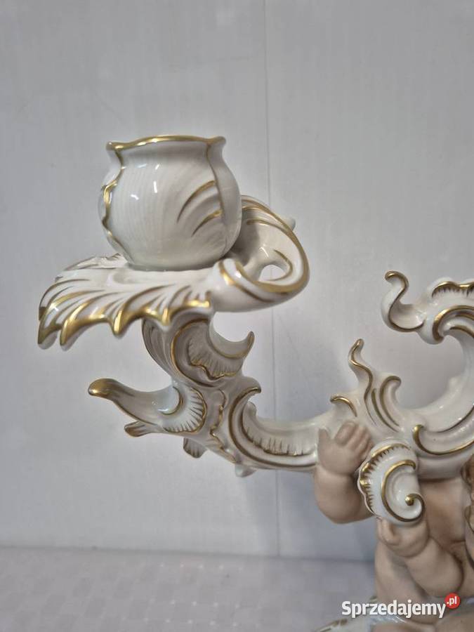 Porcelanowy świecznik Świeczniki