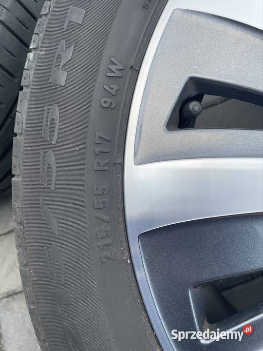 Felgi aluminiowe skoda R17 z oponami pirelli wielkopolskie