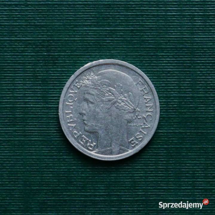 FRANCJA 1 frank 1945r Bez znaku menniczego śląskie