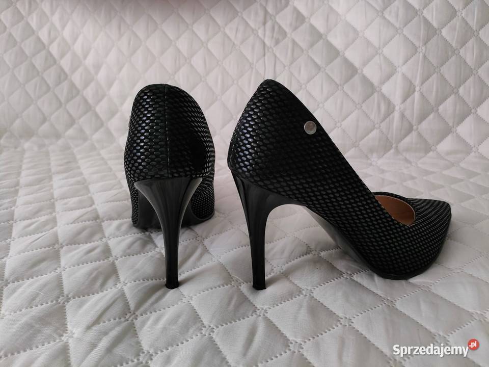 Czółenka na obcasie czarne rozmiar 36