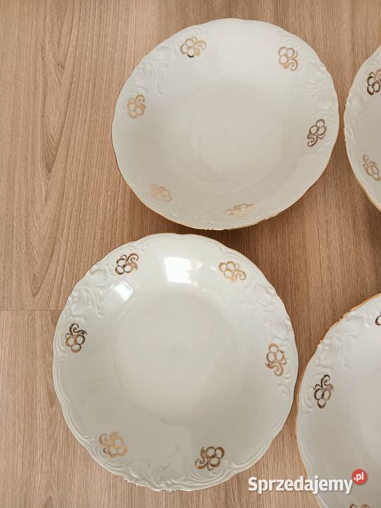 Zestaw talerze Wawel Fryderyka porcelana PRL 16 Talerze i talerzyki Kraków