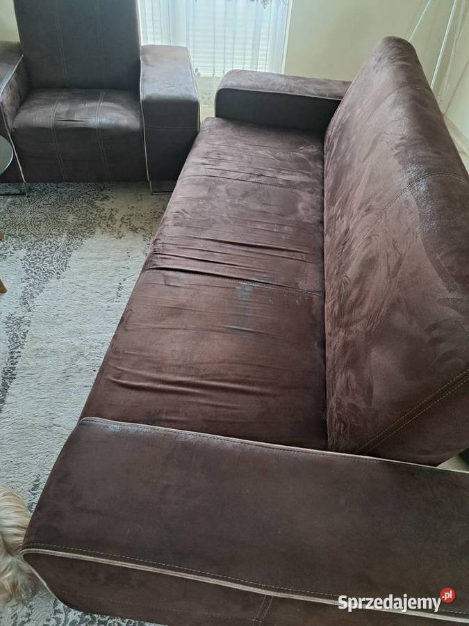 Komplet wypoczynowy kanapa fotel 245cm łódzkie Buczek