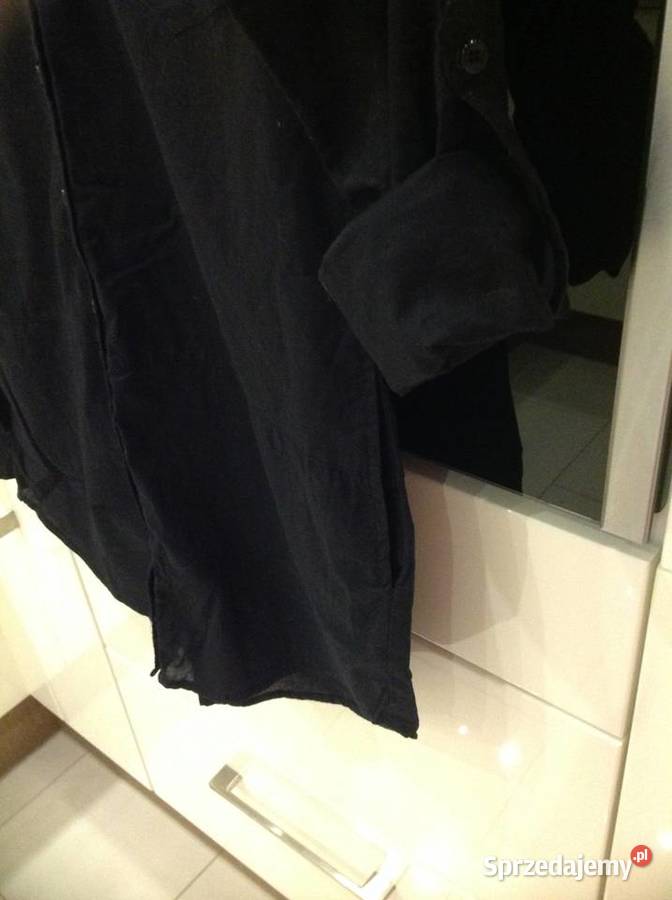 Czarna Dłuższa Koszula Damska MADONNA S j nowa
