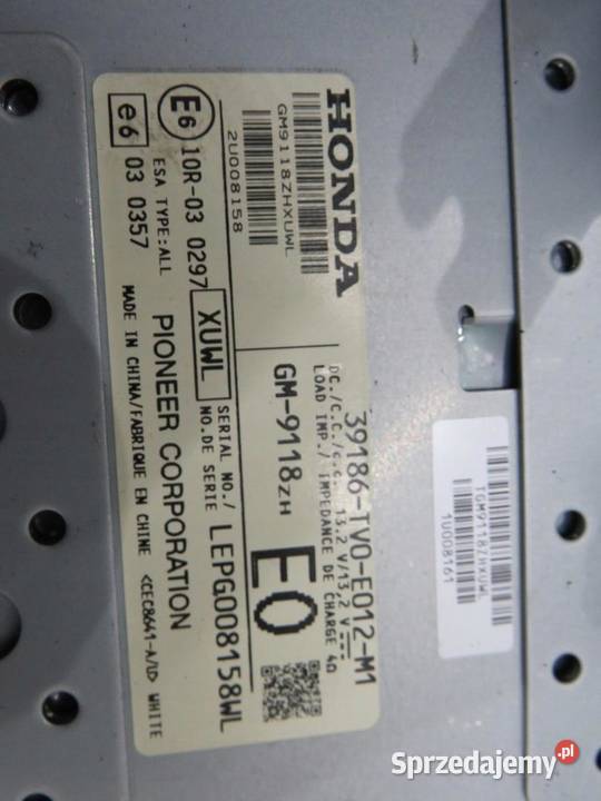 WZMACNIACZ RADIA CIVIC IX 39186TV0E012M1