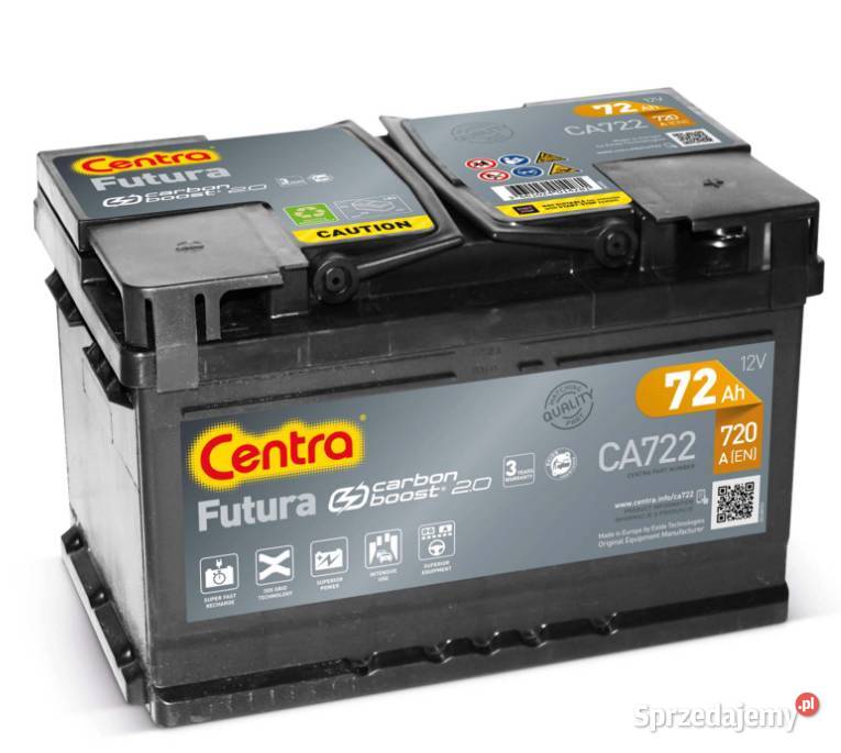 Akumulator Centra FUTURA 72Ah 720A PRAWY PLUS akumulatory