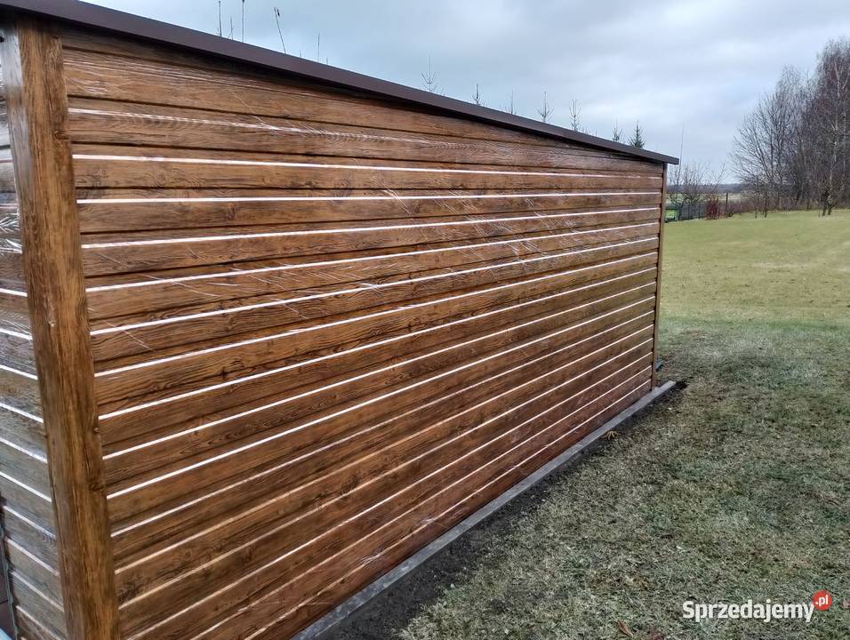 Grafitowy Garaż Blaszany Schowek Ogrodowy Garaże 288zł/m2 Gryfice sprzedam