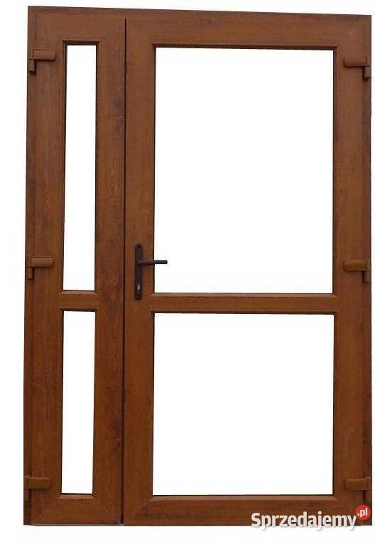 Drzwi zewnętrzne PCV sklepowe 150x210