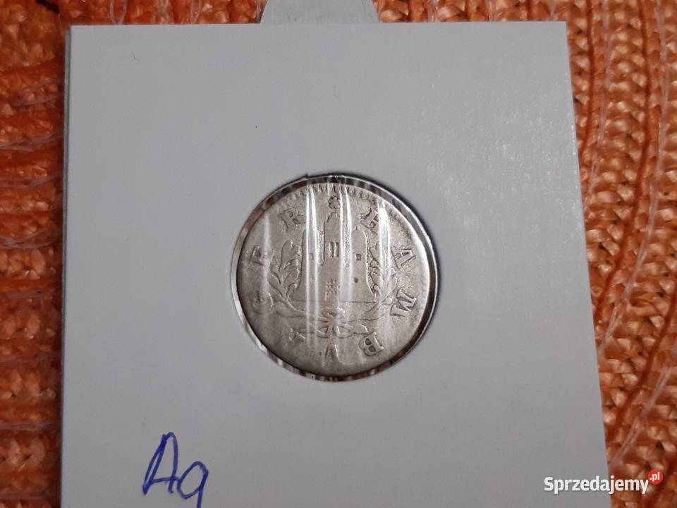 moneta srebrna Wolnego Miasta Hamburg z 1758r Łomża