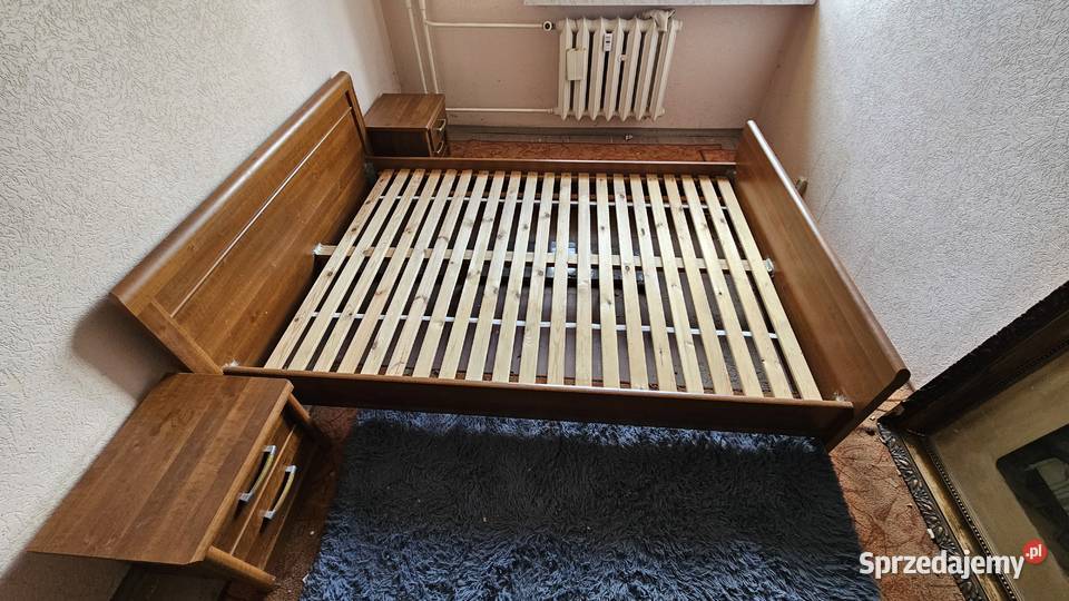 Łoże łóżko małżeńskie 205x160 2 szafki Szczecin