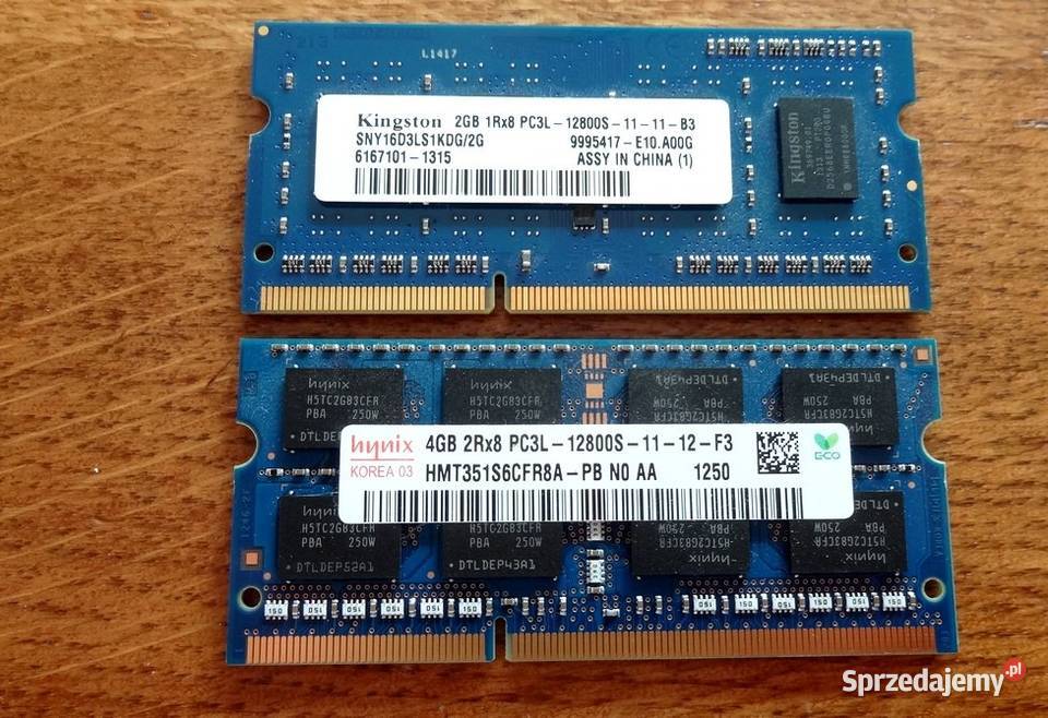 Pamię RAM DDR3 6gb 4gb 2gb do laptopa zachodniopomorskie Szczecin
