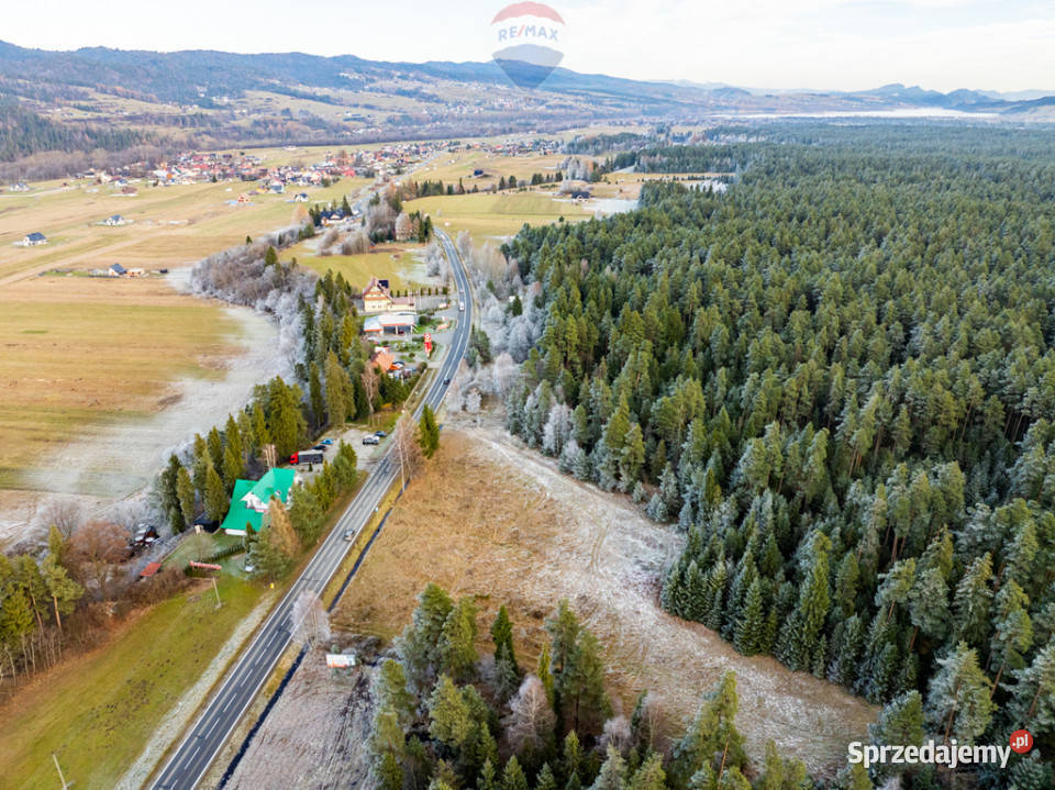 Działka głównej drodze w Harklowej Harklowa