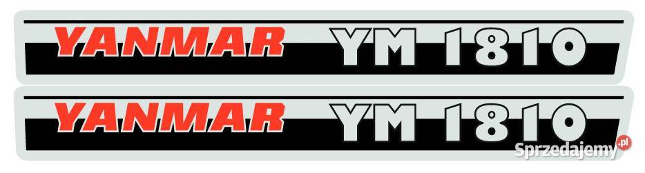 Naklejki napis YANMAR YM 1810 2 Biznes i Przemysł Kamionna