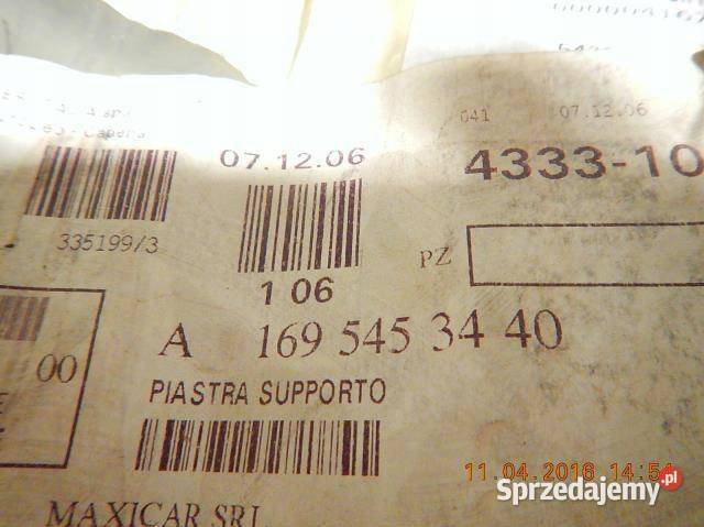 PODSTAWA UCHWYT TUNELU MERCEDES AKLASA W169 NOWY