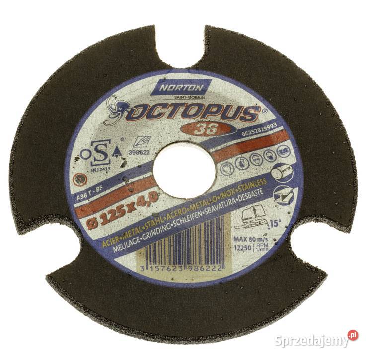 Norton Octopus tarcza do szlifowania 125X40 Lubań sprzedam