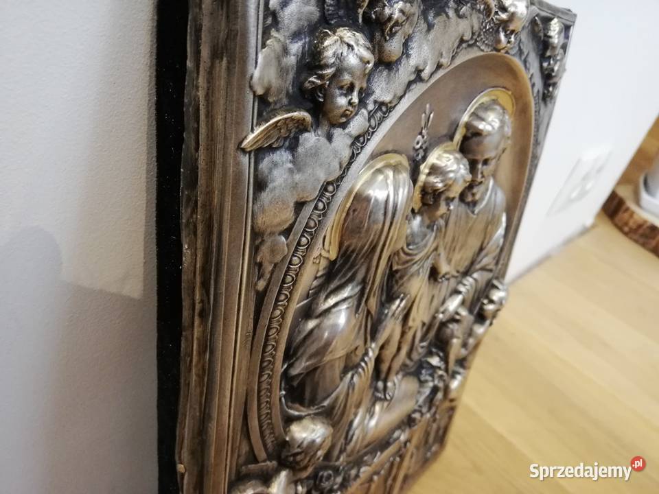 Piękna Ikona przedstawiająca życie Pana Jezusa Malarstwo łódzkie Łódź