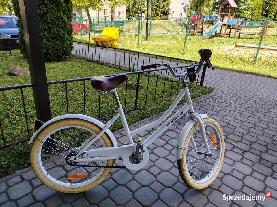Rower dziewczynki GERMINA Vintage 20 Biały Busko-Zdrój