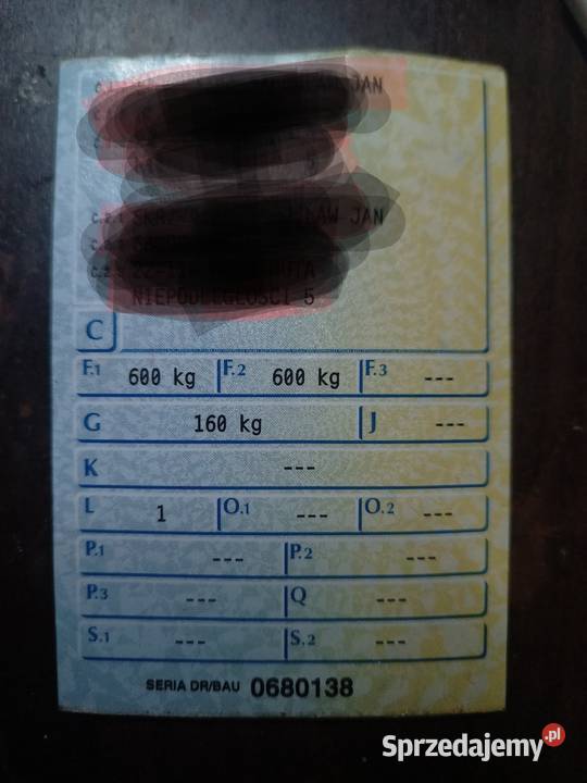 Przyczepka niemiecka zarejestrowana Chełm