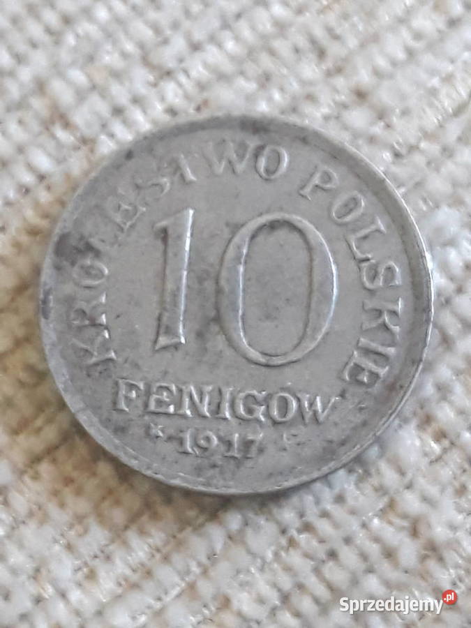 10 Fenigów 1917 r Królestwo Polskie 6 wielkopolskie Konin sprzedam