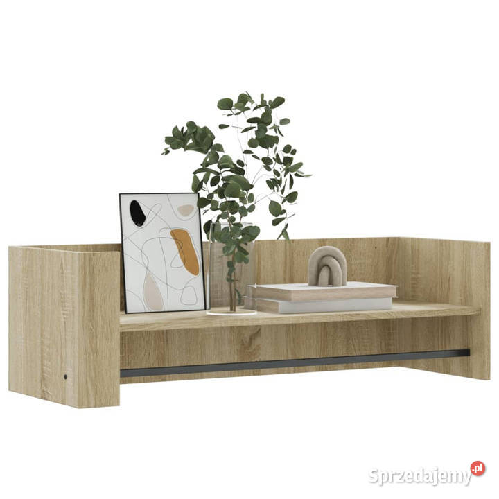 Półka ścienna dąb sonoma 100x35x305 WM848460 Półki