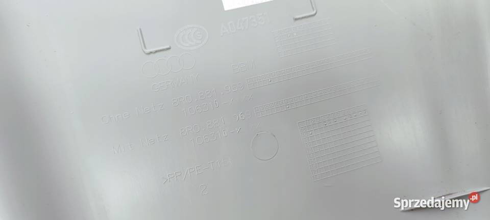 OSŁONA TYLNA FOTELA AUDI A6 C7 A7 8R0881969 Przystajń