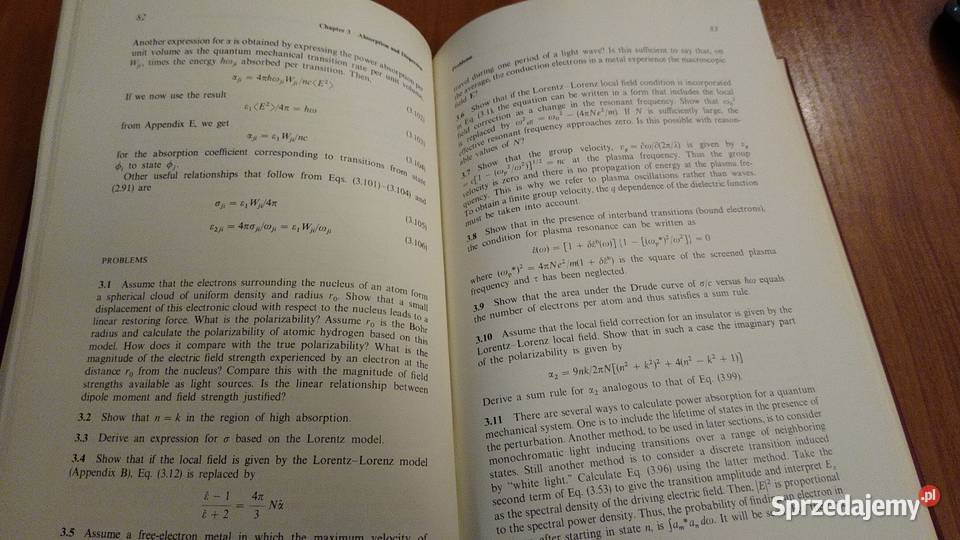 Optical properties of solids Frederick Wooten pomorskie sprzedam
