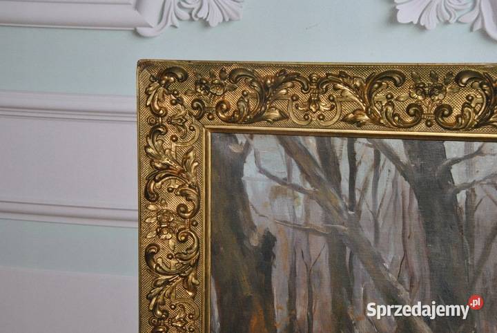 J Fałat Nieśwież Myśliwi Upolowany Łoś Zima Obrazki i obrazy Kraków