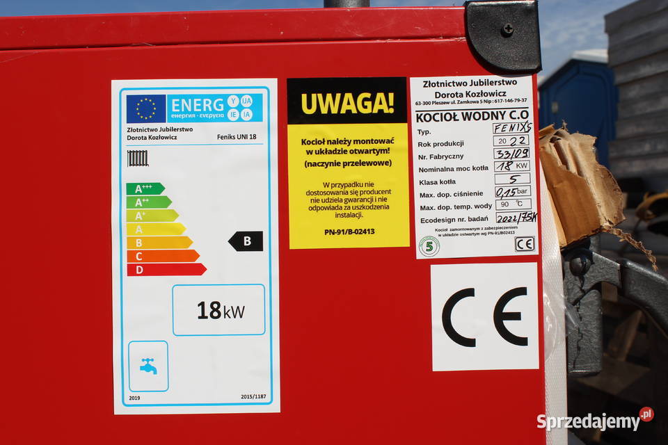 Węglowy KOCIOŁ 18 kW Klasa 5 Piece KOTŁY Węglowe Wrocław