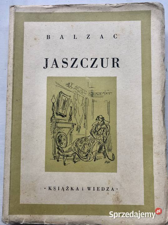 Książka Jaszczur Balzac 1950 Poznań