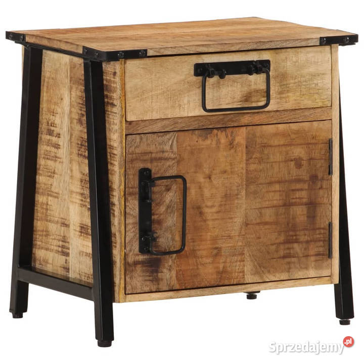 Szafka nocna 40x30x42 lite drewno mango WM358917 Nocne