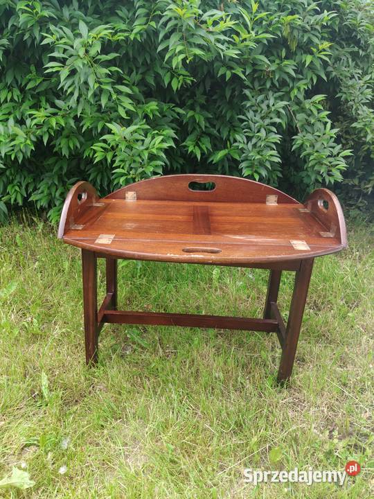 Stolik barmański tray table Anglia Art Deco lata wielkopolskie Kalisz