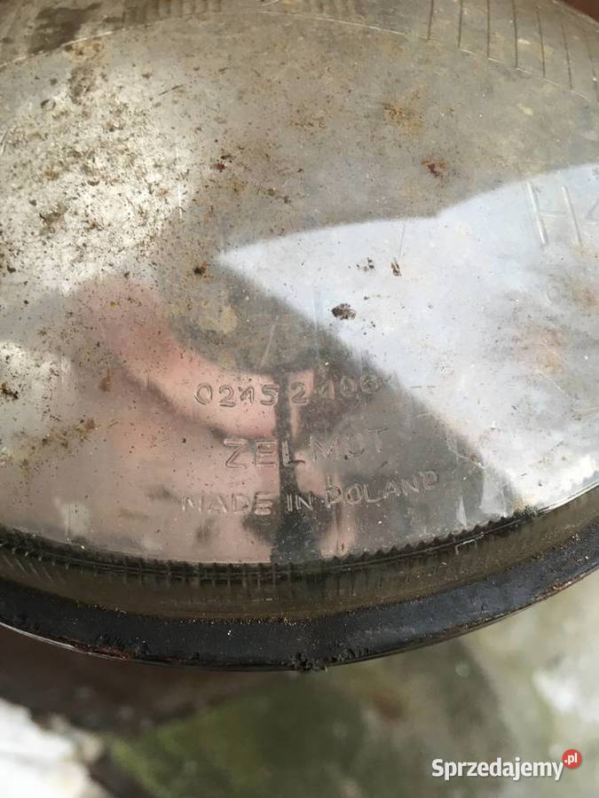 Stara lampa PRL przednia kujawsko-pomorskie Sępólno Krajeńskie