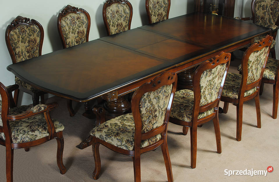 Nowy stylowy rozkładany stół ludwikowski długi 300cm wielkopolskie Września sprzedam