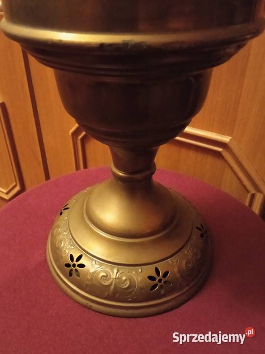 Mosieżna lampa naftowa Lempereur Bernard Belgia Koźminek sprzedam