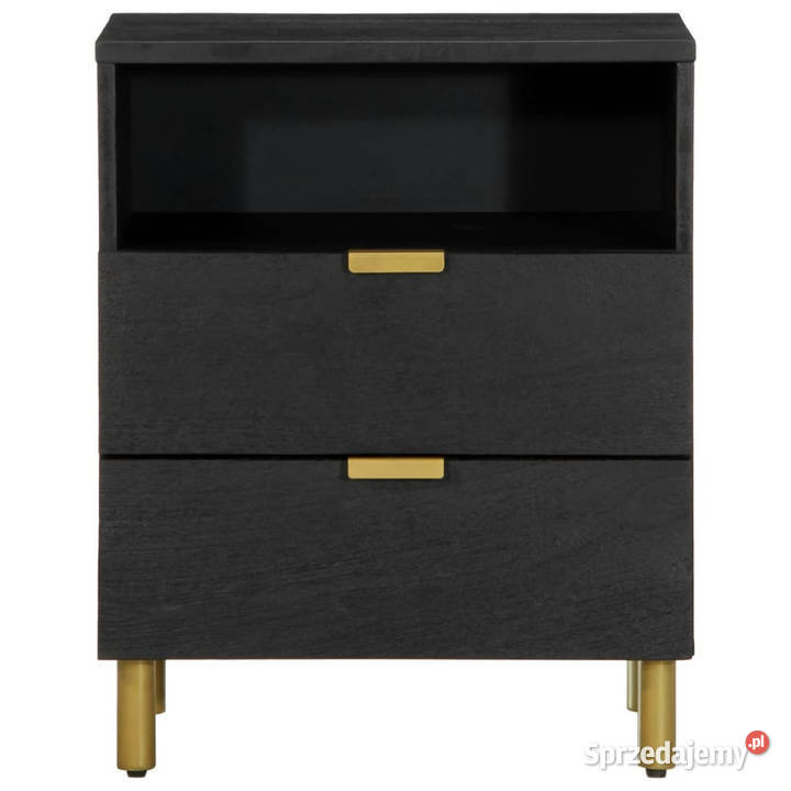 Szafka nocna czarna 50x33x62 materiał